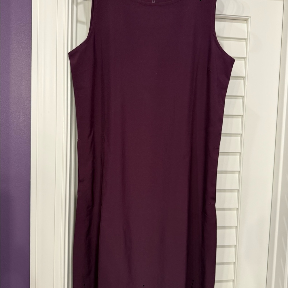 Title Nine Unconventional Sleeveless Dress in Rich Fig Purple size M